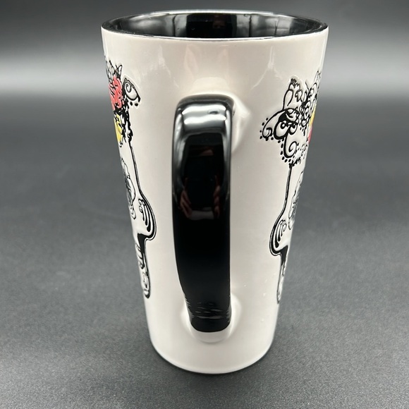 Floral Skull Latte Mug for Dia de los Muertos - Picture 4 of 8